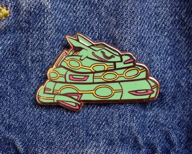 Image of PREORDER - Sleepy Rayquaza Pin