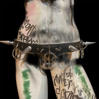 Image 4 of Lethal spiked leather bondage belt