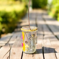 Image 4 of  Wildflower Rustic Moon Candle Holder - Small Jar - 202506