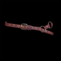 Image 2 of Deep burgundy ringlet punk rock glam belt