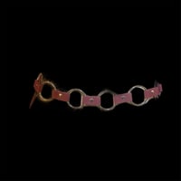 Image 4 of Deep burgundy ringlet punk rock glam belt