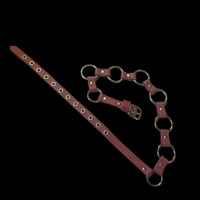 Image 1 of Deep burgundy ringlet punk rock glam belt
