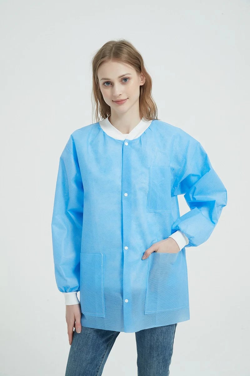 Image of Dental / Lab Jacket Hip Length 10PCS PACK or 100pcs Pack