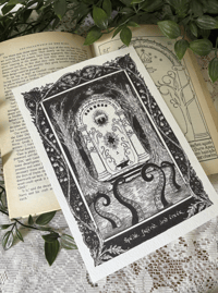 Image 1 of Speak Friend and Enter Giclee print, The watcher in the water.