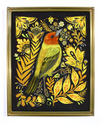 Image 1 of Marigold in gold frame