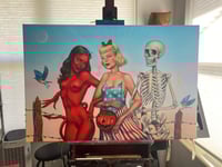 Image 1 of Walk With Me Canvas Giclee Print