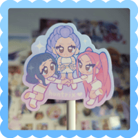 Image 1 of huntrix ❄️ waterproof vinyl sticker