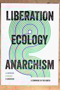 Image 3 of 'LIBERATION, ECOLOGY, ANARCHISM' Risograph Print