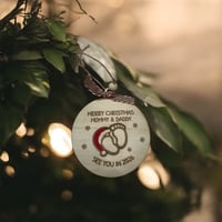 Image 1 of Pregnancy Announcement Christmas Ornament