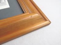 Image 12 of Antique Kent Miniature Engraving Print Duo in Vintage Frame, Rochester Castle and Canterbury Gate