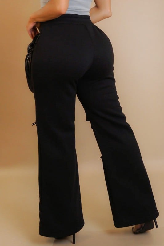 Image of Zipper Joggers (black)