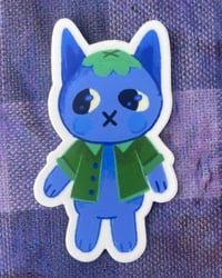 Blueberry Cat Sticker 