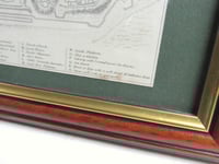 Image 10 of Antique Carisbrooke Castle Engraving Print Duo in Vintage Frame, Isle of Wight Scenery