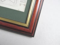 Image 12 of Antique Carisbrooke Castle Engraving Print Duo in Vintage Frame, Isle of Wight Scenery