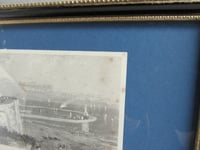 Image 12 of Antique Ramsgate Harbour and Dover Castle Small Engraving Print Duo in a Frame, Coastal Kent Scenery