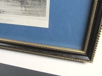 Image 14 of Antique Ramsgate Harbour and Dover Castle Small Engraving Print Duo in a Frame, Coastal Kent Scenery