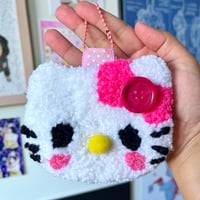 Kitty Cat Tufted Bag Charm