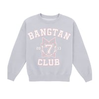 Image 1 of BANGTAN Club Inspired Embroidered Sweatshirt 