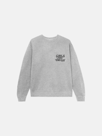 Image 1 of GIRLS ARE DRUGS® SWEATSHIRTS - GREY / BLACK