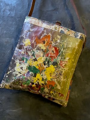 Image of one of a kind painting bag - blooms no. 10