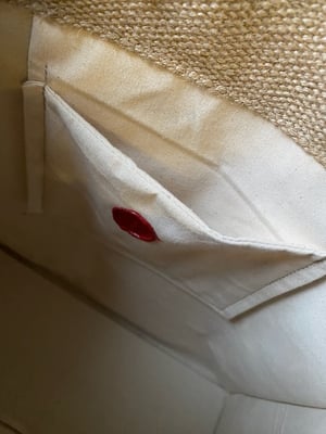 Image of one of a kind painting bag - lilac