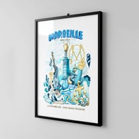 AFFICHE OM - NEWCASTLE - Grand format