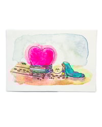 Image 2 of A6 - Le cœur qui déborde - illustration originale