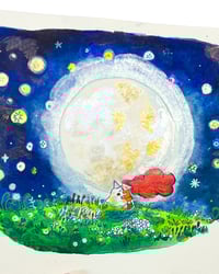 Image 2 of A5 - L'esprit et la lune - illustration originale