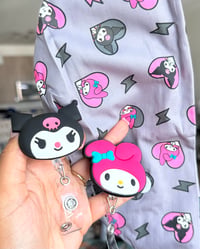Image 2 of Melody + Kuromi Scrub Cap