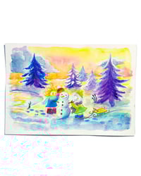 Image 2 of A5 - L'écharpe - illustration originale