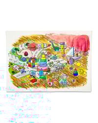 Image 1 of A6 - Le tapis - illustration originale