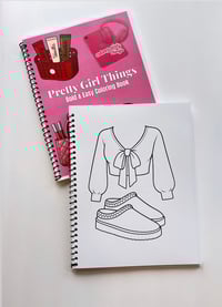 Image 4 of Pretty Girl Things Coloring Book 25 pages