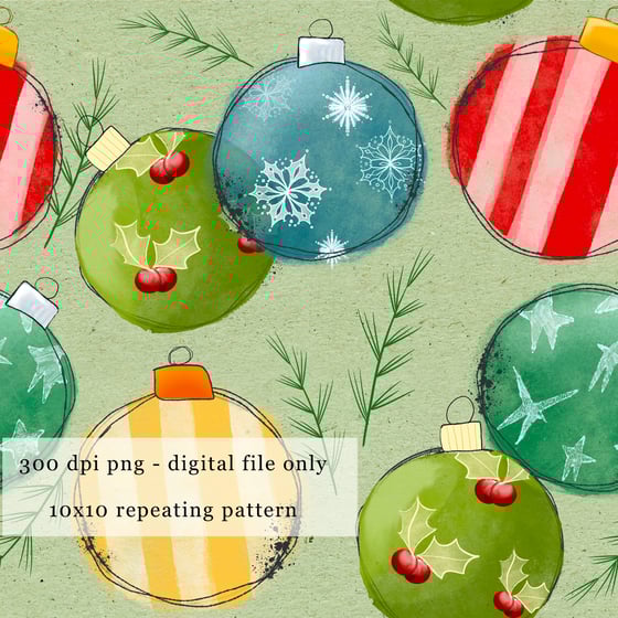 Image of Ornaments Repeating Design