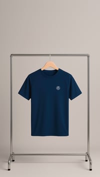 Image 1 of T-shirt technique Bacalanhood x AS Charlin Martin bleu marine