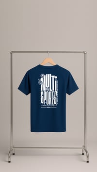 Image 2 of T-shirt technique Bacalanhood x AS Charlin Martin bleu marine