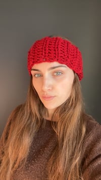 Image 1 of 4” winter ear warmer headband