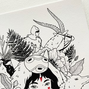 Image of Mononoke Hime, limited-edition fine art print