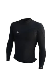 Image of ZION WETSUITS <BR> Wesley 1mm Long Sleeve Vest <br> Black