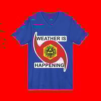 Image 3 of THE WEATHER IS HAPPENING ACOLYTE'S V-NECK UNISEX T-SHIRT