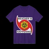 Image 2 of THE WEATHER IS HAPPENING ACOLYTE'S V-NECK UNISEX T-SHIRT