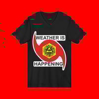 Image 1 of THE WEATHER IS HAPPENING ACOLYTE'S V-NECK UNISEX T-SHIRT