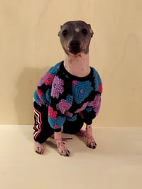 Image 2 of Sherpa Loungewear - Blue, Pink, Purple Flowers