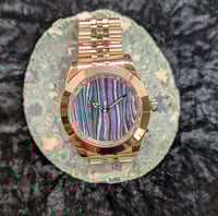 Image 1 of Uncle John - Grateful Dead Paint Dial Automatic Watch in Rose Gold