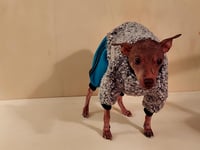 Image 1 of Sherpa Loungewear - Black/White speckle w/Jade