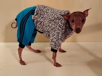 Image 2 of Sherpa Loungewear - Black/White speckle w/Jade