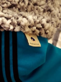 Image 3 of Sherpa Loungewear - Black/White speckle w/Jade