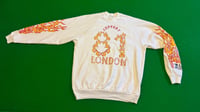 Image 1 of Copy of Support 81 London flame long sleeved Jumper White