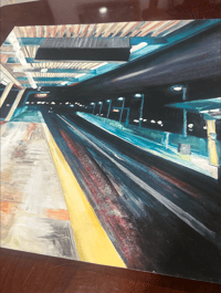 Image 3 of 'Waiting' - 25x25in Giclée fine art print