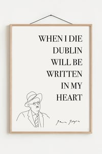 James Joyce A4 Print