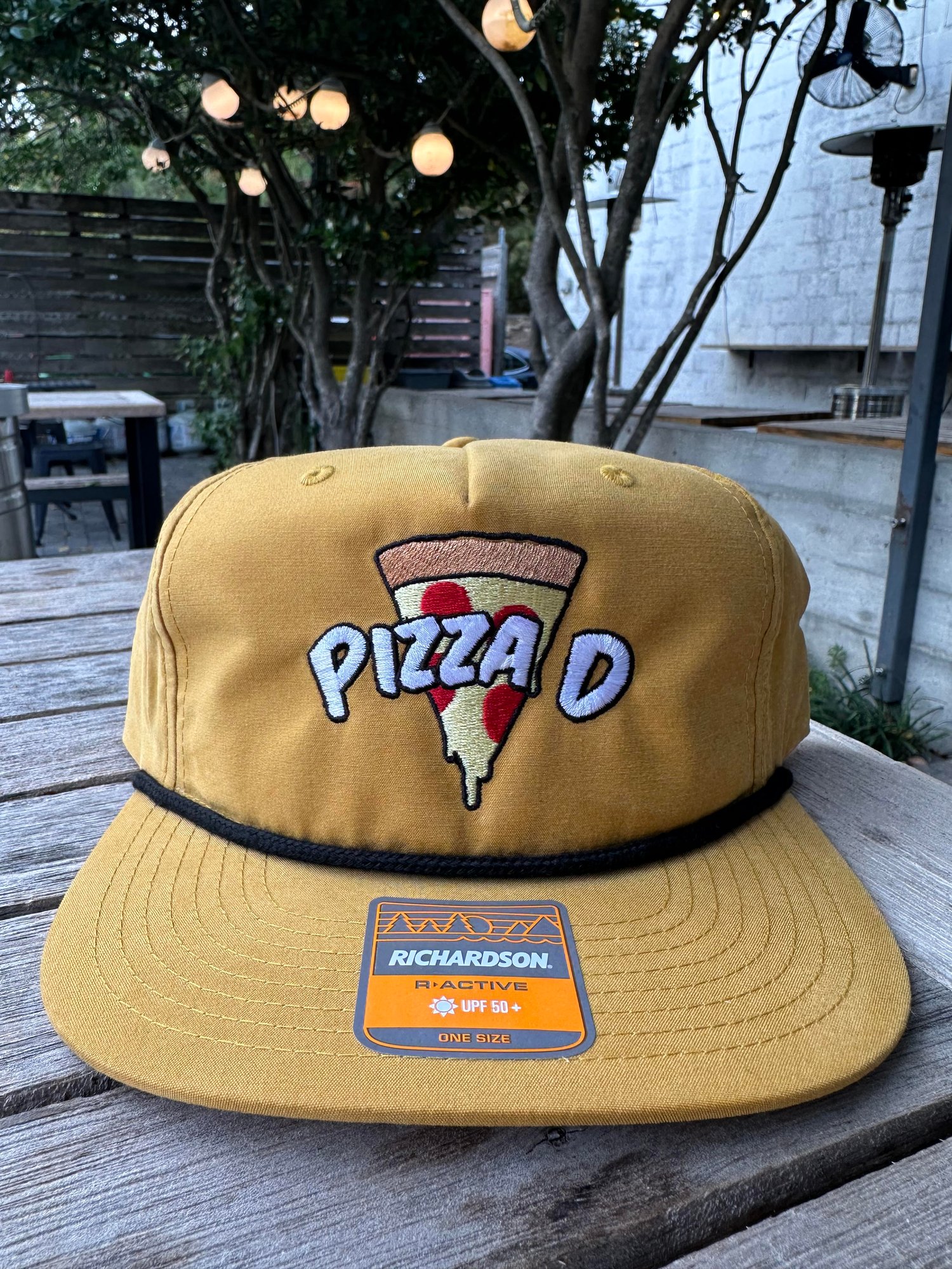 Image of Pizza D Hat - Gold + Black